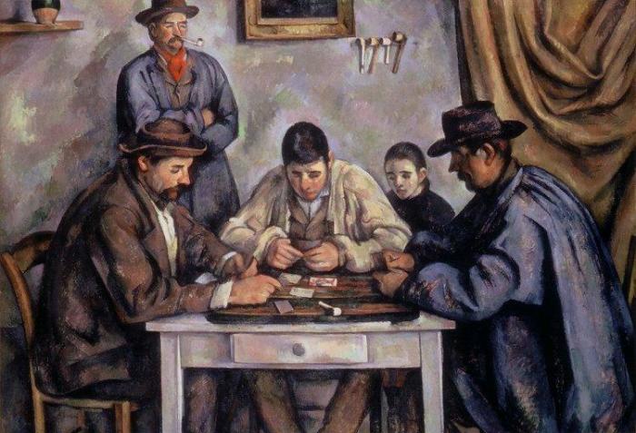 Игроки в карты, 1890–1892 гг., Фонд Барнса, Филадельфия. \ Фото: wikipedia.org. Почему публика потешась над известными сегодня импрессионистами