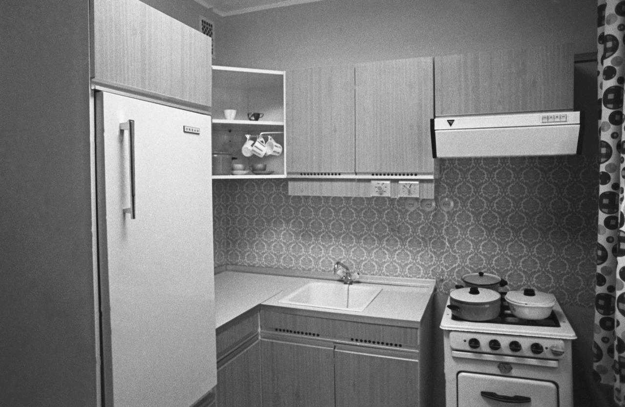 Кухня однокомнатной квартиры. 1976 год