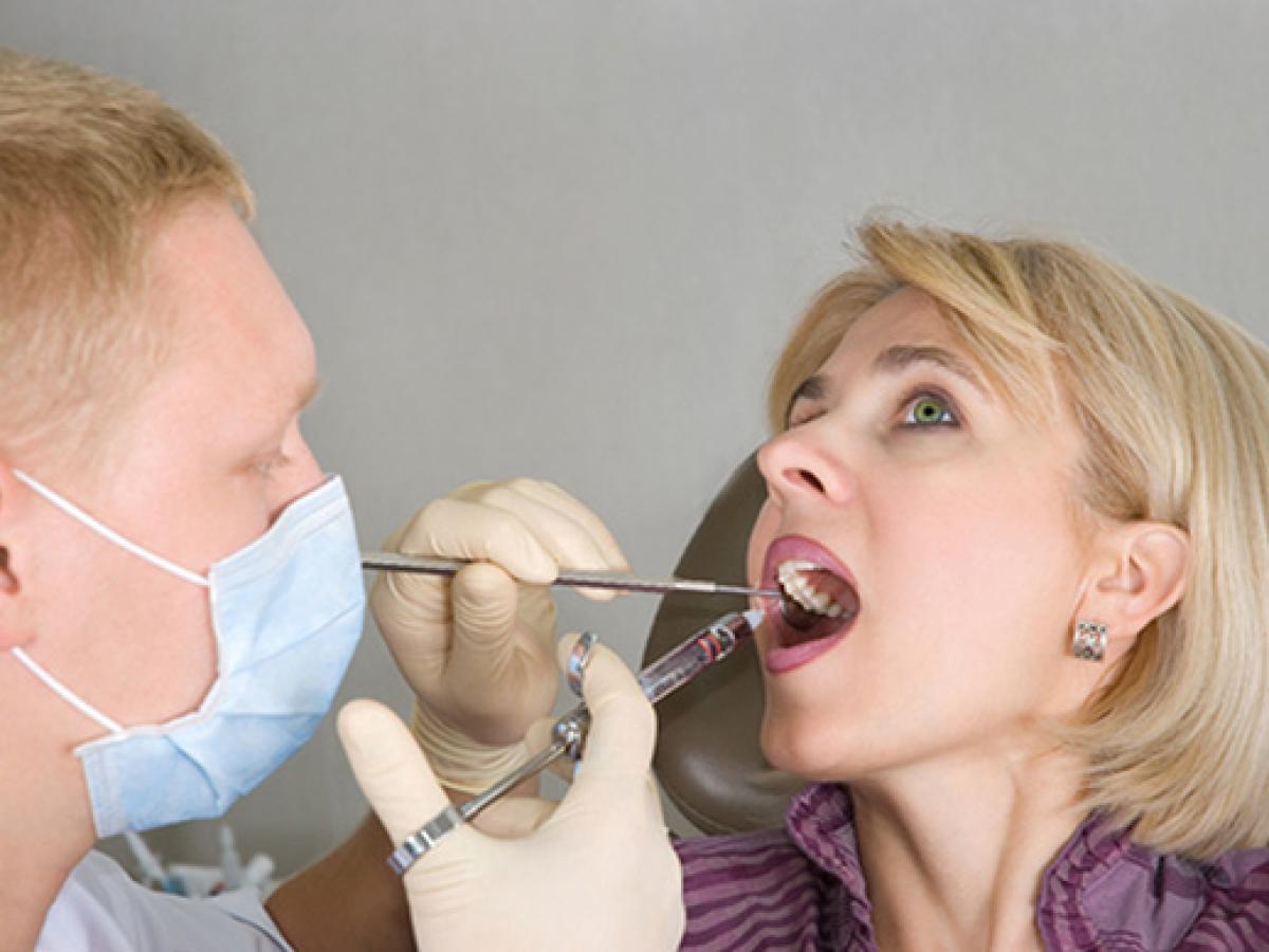 Укол анестезии в стоматологии