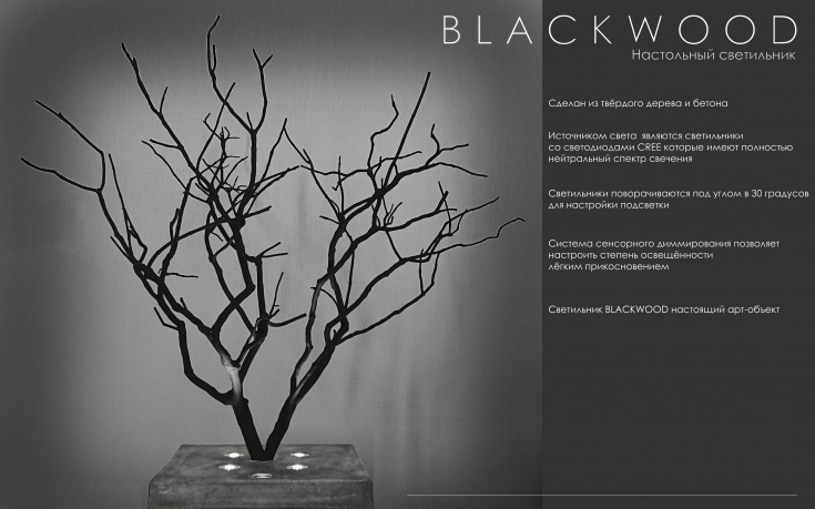 Blaсkwood светильник арт-объект Blaсkwood светильник арт-объект