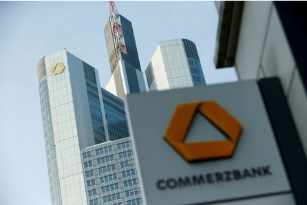 A Commerzbank logo is pictured before the bank's annual news conference in Frankfurt, Germany, February 9, 2017. REUTERS/Ralph Orlowski A Commerzbank logo is pictured before the bank's annual news conference in Frankfurt, Germany, February 9, 2017. REUTERS/Ralph Orlowski