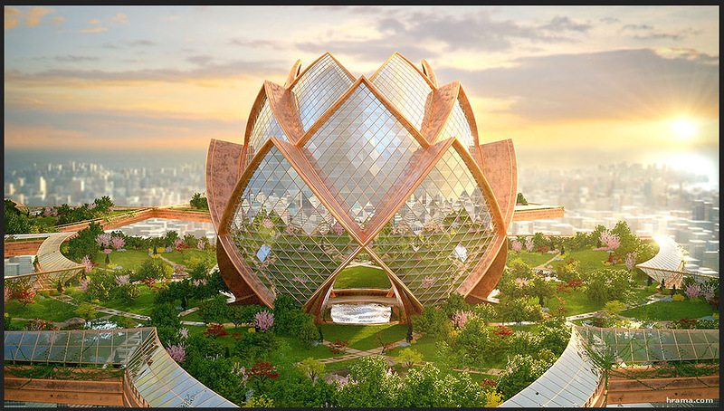 Город в небе - город лотосов - архитектурная утопия или реальность будущего? 