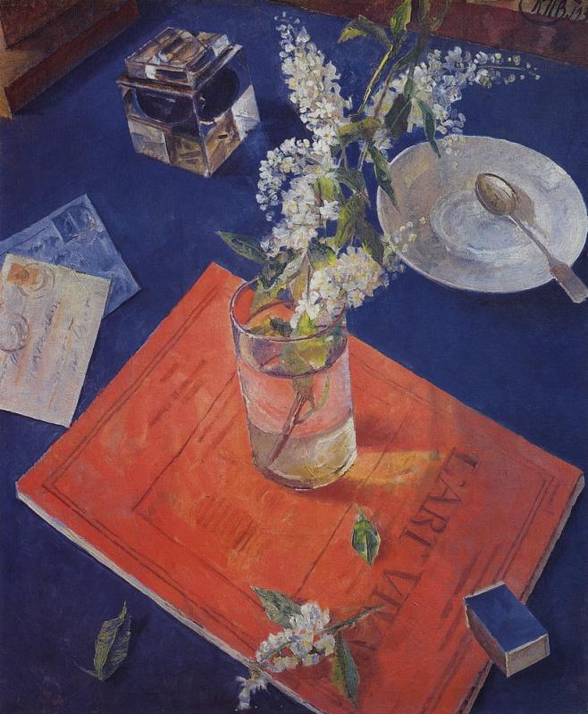 Петров-Водкин. "Черёмуха в стакане". 1932