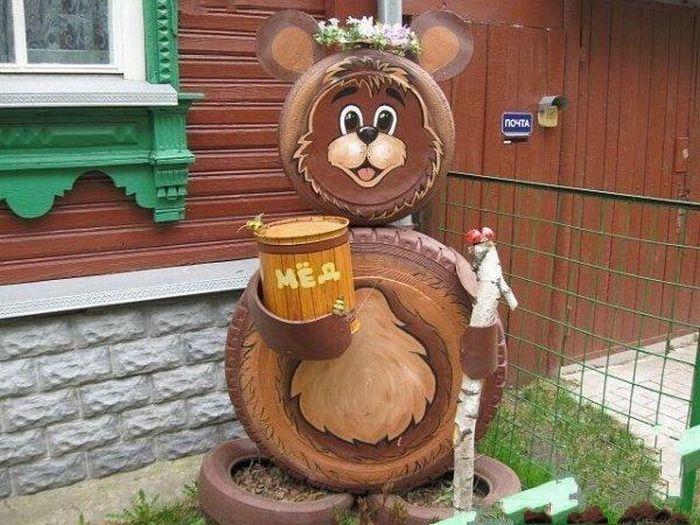 Поделки медведей на даче