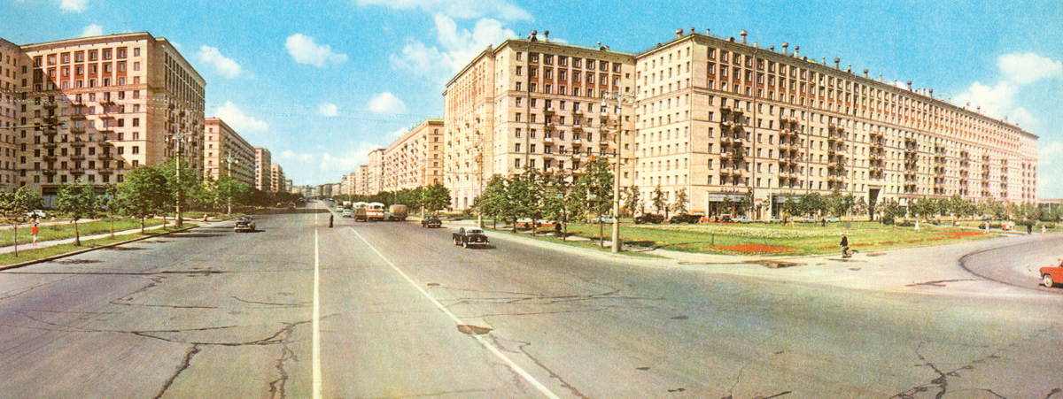 Москва 1960-х в цветных панорамных снимках