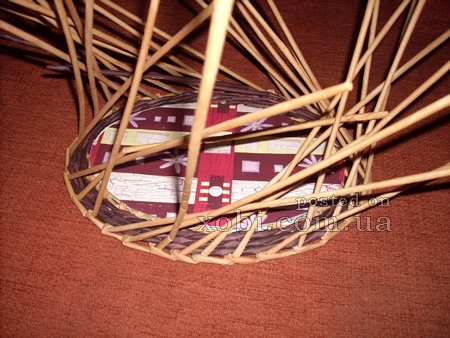 мк по плетению крышки для корзинки с картонным дном