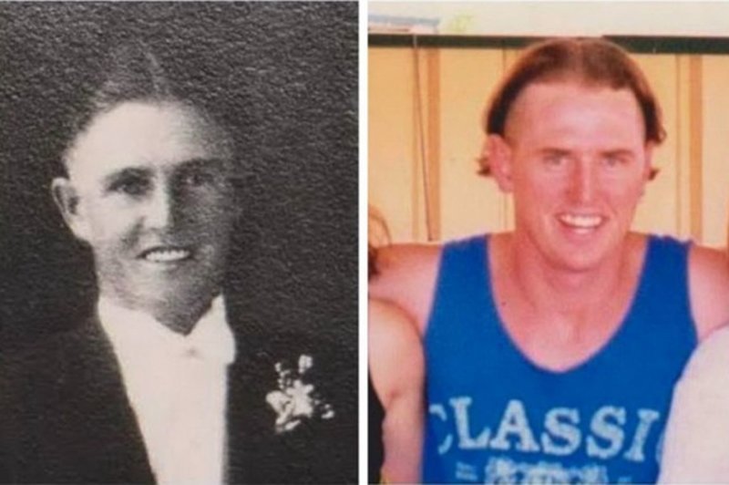 10. Дедушка и внук. Им по 21 год. 10. Дедушка и внук. Им по 21 год. дети, неожиданно, подборка, родители, семья, сравнение, тогда и сейчас, фото