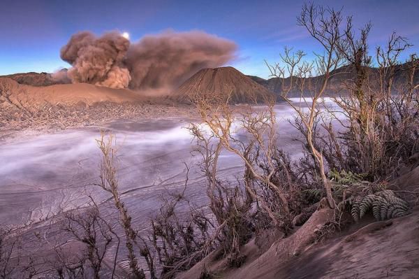 вулкан, природа, Индонезия