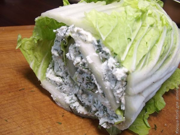 творожный рулет Творожный рулет с пекинской капустой