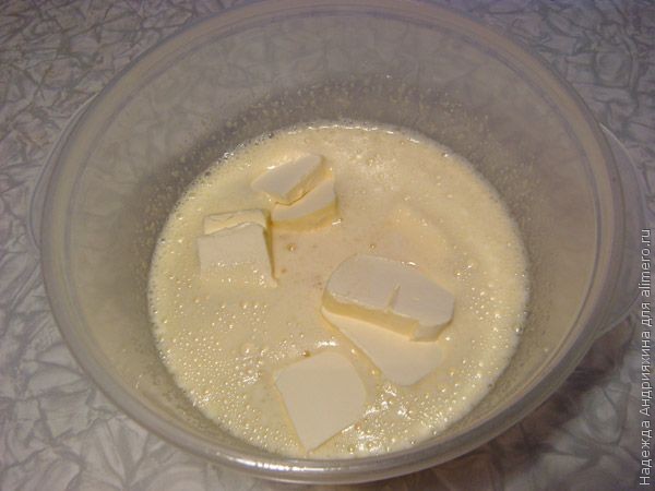 Шоколадный манник с халвой Шоколадный манник с халвой