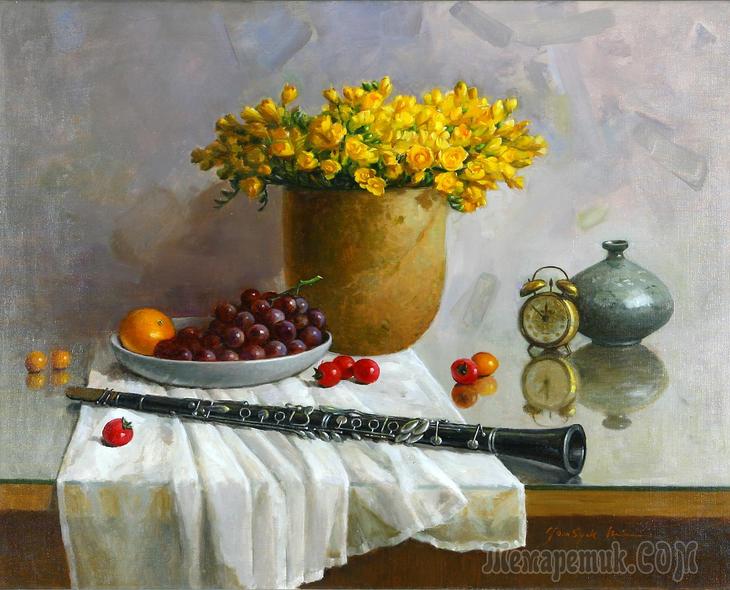 Корейская живопись. Ким Юн Сик - Kim Yun Sik (김윤식) (1933-2008). Республика Корея Корейская живопись. Ким Юн Сик - Kim Yun Sik (김윤식) (1933-2008). Республика Корея