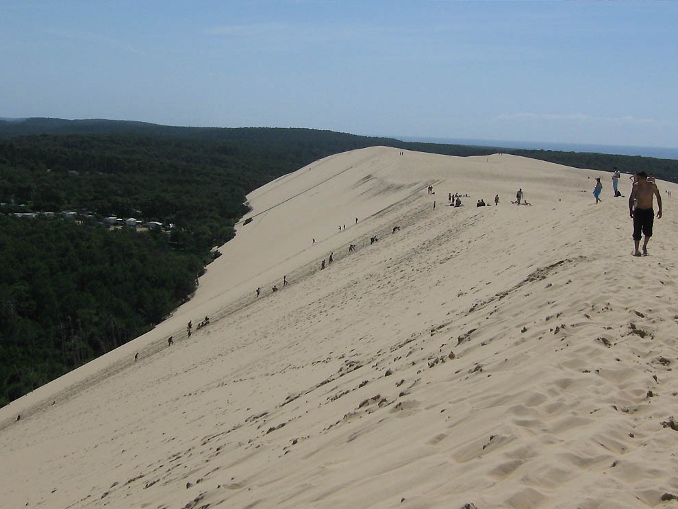Песчаная дюна во Франции франция, дюна, интересно