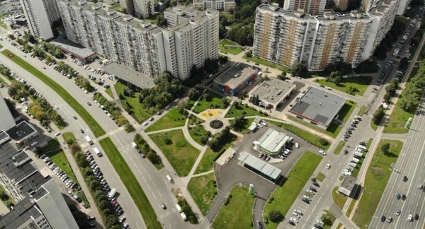 Вид на СЗАО с коптера/Москва. Северо-Запад