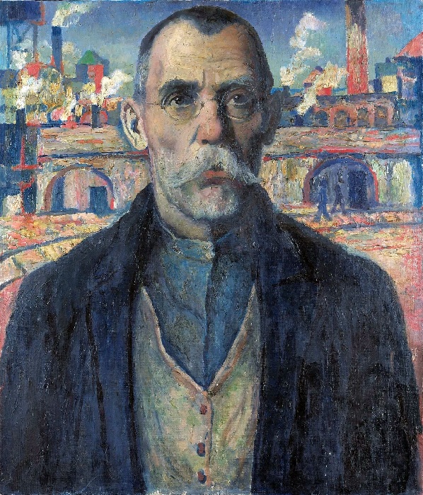 Портрет ударника (Краснознаменец Жарновский). 1932. Государственный Русский музей. Портрет ударника (Краснознаменец Жарновский). 1932. Государственный Русский музей.