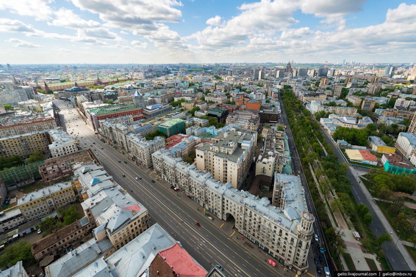 Тренировочный военный полет над центром Москвы москва, авиация, вид