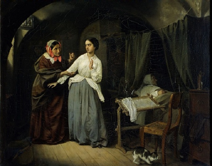 Николай Шильдер - «Искушение», 1856 Как посещение Эрмитажа перевернуло судьбу купца: Малоизвестны факты из истории Третьяковки
