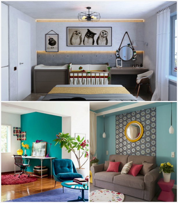 Акцентная стена в интерьере. Акцентная стена в интерьере.