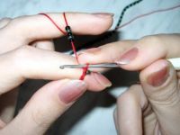 лариат из бисера жгут7