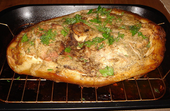 Как вкусно запечь окорок