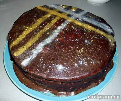 торт с шоколадным ганашом
