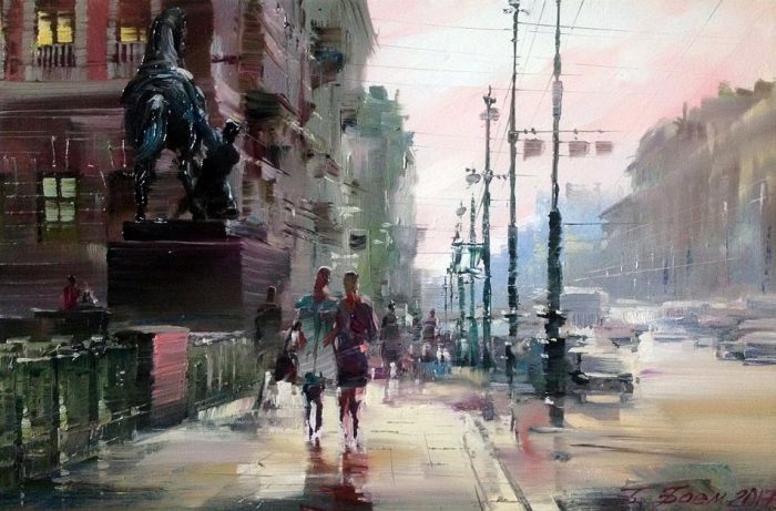 Невский проспект, Аничков мост. Автор: Бэгги Боем. Невский проспект, Аничков мост. Автор: Бэгги Боем.