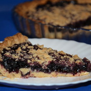 Рассыпчатый черничный пирог (постный)