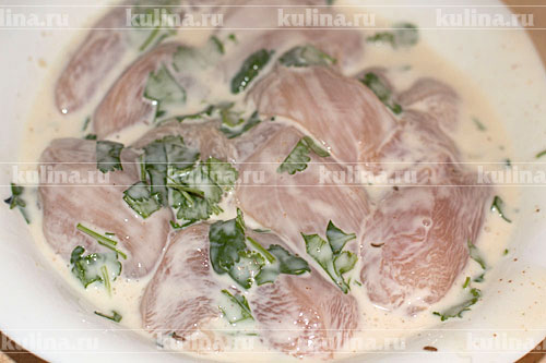 Шашлык из курицы в кефире