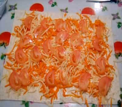 Закуска из лаваша рецепты с пошагово с корейской морковкой Закуска из лаваша рецепты с пошагово с корейской морковкой