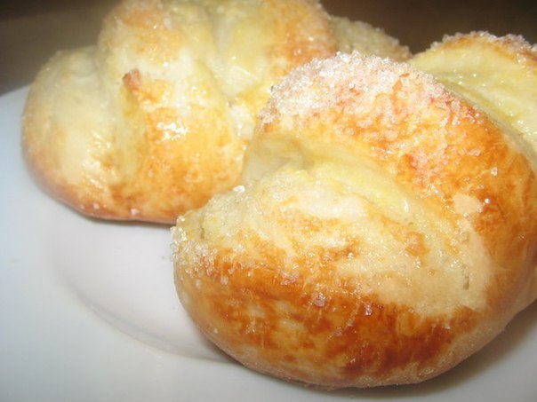 Ванильные булочки с сахаром из потрясающего теста!!!