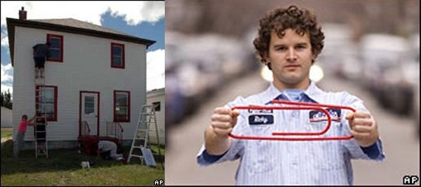 Как обменять обычную канцелярскую скрепку на дом