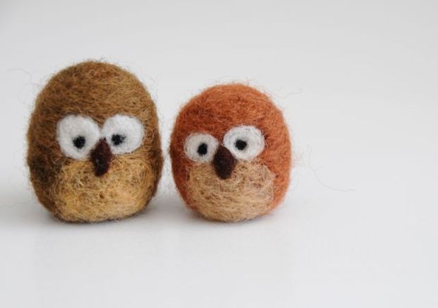 Picture of Needle Felted Owls