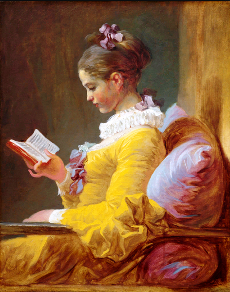 "Читающая молодая девушка", около 1770