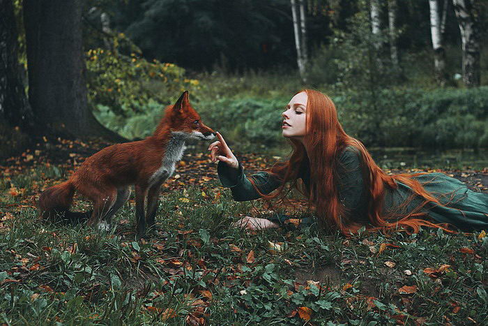 Две лисицы: серия портретов Alexandra Bochkareva