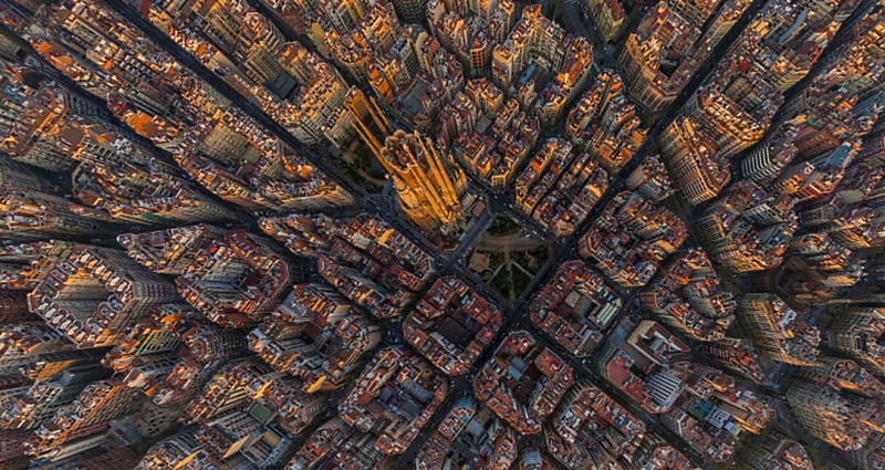 Фотографии городов с высоты птичьего полета