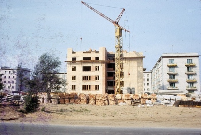 Строительство в Выборге. СССР, 1965 год. Строительство в Выборге. СССР, 1965 год.