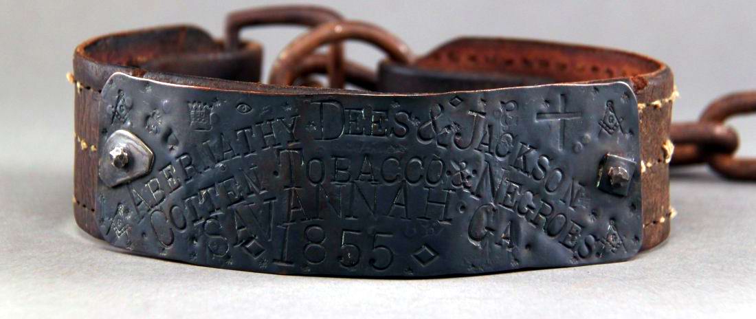 Ошейник североамериканского раба, изготовленный в 1855 году (1)