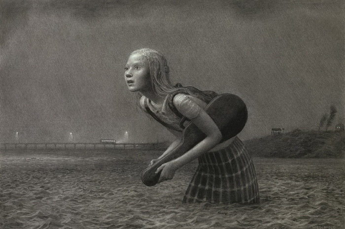 Меланхоличные иллюстрации Aron Wiesenfeld Меланхоличные иллюстрации Aron Wiesenfeld