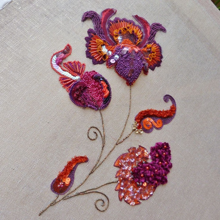 Caroline Gamb и ее школа вышивания Broderie d’art