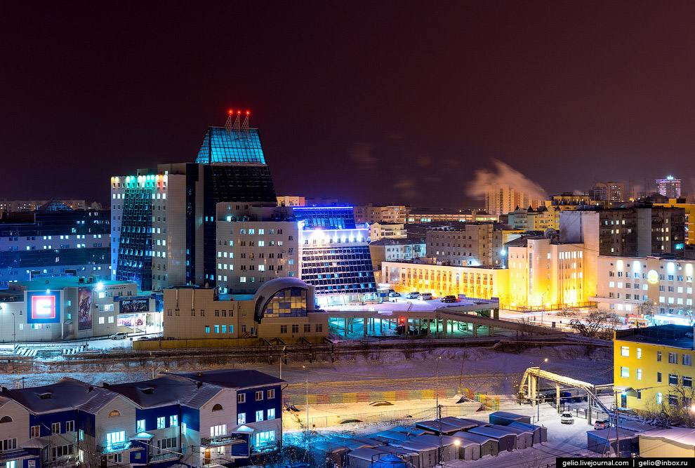 Один из самых «холодных» городов Земли с высоты