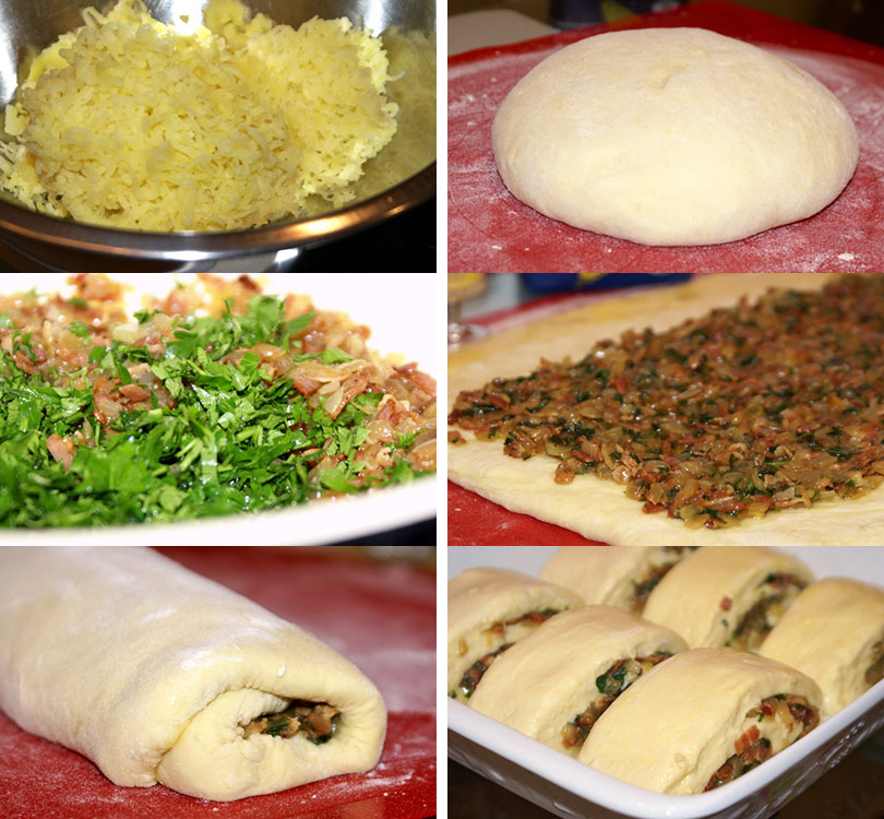 Картофельный рулет со шкварками. Необычный рецепт теста! Картофельный рулет со шкварками. Необычный рецепт теста!