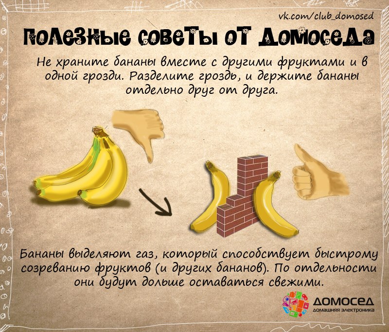 Как хранить бананы Как хранить бананы