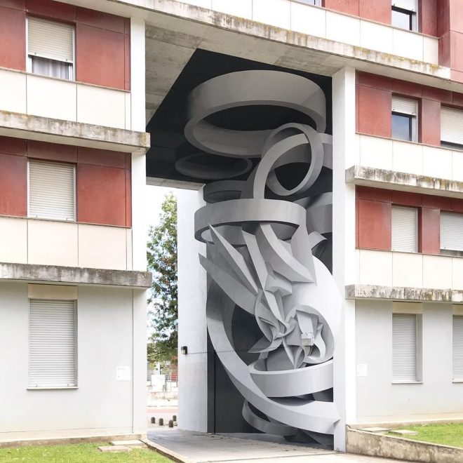 6 потрясающих фото 3D граффити на домах