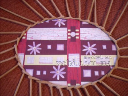 мк по плетению крышки для корзинки с картонным дном