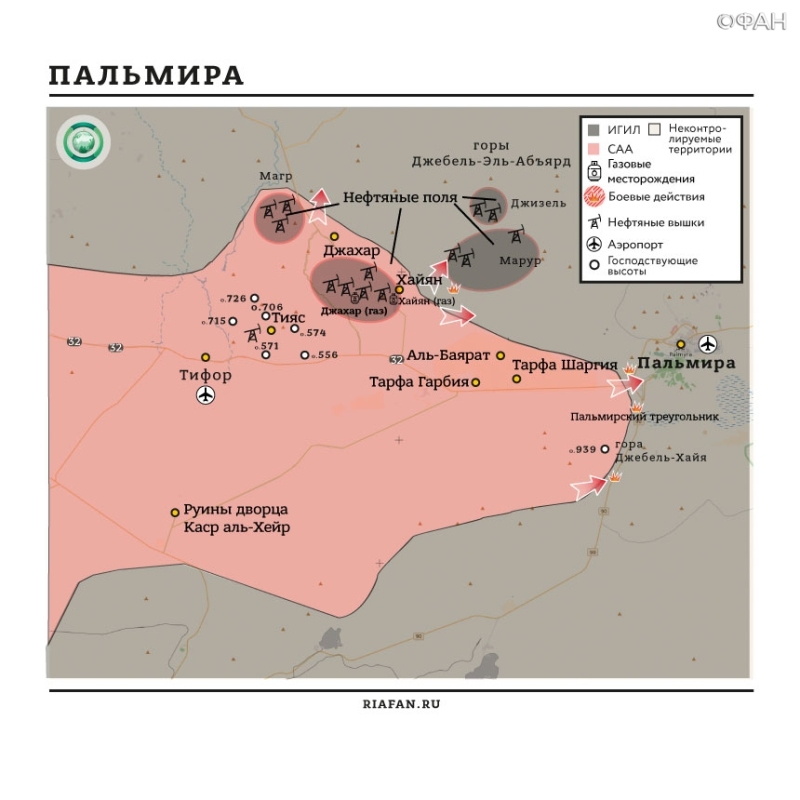 Отсчет на дни: как именно САА и ВКС РФ будут освобождать Пальмиру от ИГ