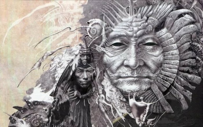 Иллюстрация к книгам Карлоса Кастанеды, (художник Владислав Ерко) Кем был на самом деле Карлос Кастанеда: Ученик колдуна, антрополог, философ или писатель