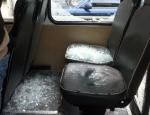 Очевидцы: авто-"перевертыш" выбило стекло в маршрутке на Кантемировской Очевидцы: авто-"перевертыш" выбило стекло в маршрутке на Кантемировской