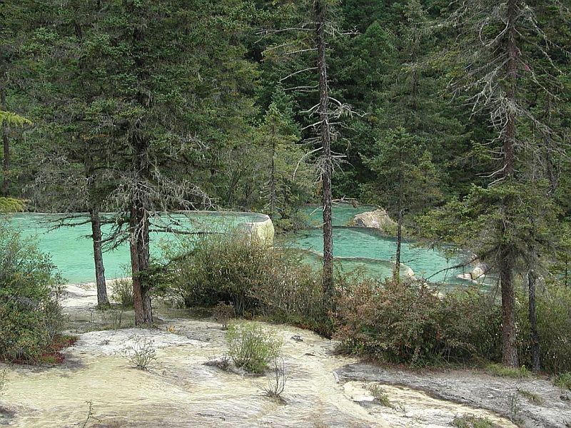 Природный заповедник Хуанлун (Huanglong), Китай