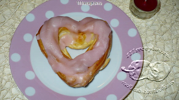 Пирожные Сердечки на День Святого Валентина
