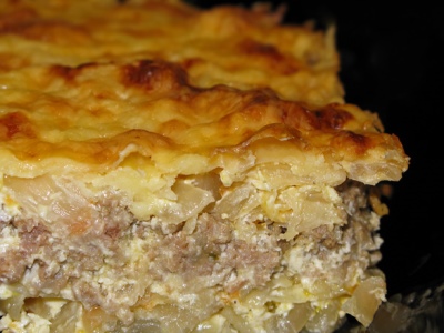 Запеканка с говядиной и картофелем
