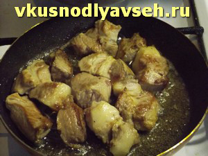слегка обжарить мясо свинину слегка обжарить